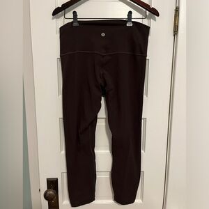 2 PAIRS Lululemon Align Pants, Size 10, Black + Espresso, 25”